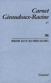 Carnet Giraudoux-Racine t.2 - Couverture - Format classique
