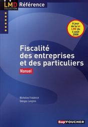 Vente  Fiscalité des entreprises et des particuliers  - Micheline Friédérich 
