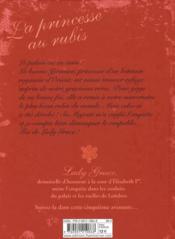 Lady Grace T.5 ; la princesse aux rubis - 4ème de couverture - Format classique