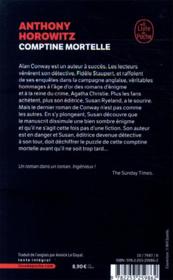 Comptine mortelle - 4ème de couverture - Format classique