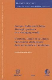 L'Europe, l'Inde et la Chine, partenaires stratégiques dans un monde en mutation - Intérieur - Format classique