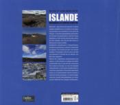 Islande ; splendeurs et colères - 4ème de couverture - Format classique