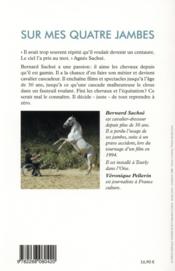 Sur mes quatre jambes - 4ème de couverture - Format classique