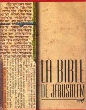 La Bible De Jerusalem: Rouge