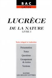 De Natura Rerum ; Livre I ; Texte En Latin Et Traduction - Couverture - Format classique