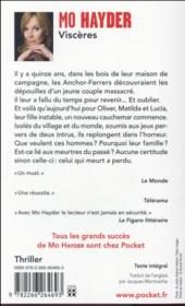Viscères - 4ème de couverture - Format classique