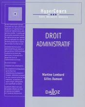 Droit Administratif - Intérieur - Format classique
