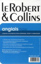 Dictionnaire le Robert & Collins maxi ; français-anglais / anglais-français (édition 2010) - 4ème de couverture - Format classique