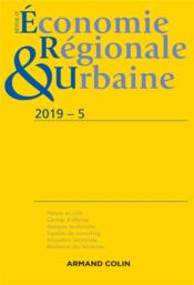 Vente  Revue d'économie régionale et urbaine n.2019-5 ; varia  - Revue D'economie Regionale - Urbaine 