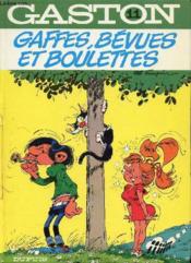 Gaston t.11 : gaffes, bévues et boulettes - Couverture - Format classique