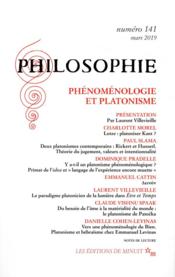 Revue philosophie N.141 ; phénoménologie et platonisme  - Revue Philosophie 