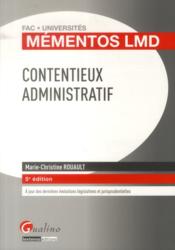Mementos lmd - contentieux administratif - 5eme edition  - Rouault M-C. 