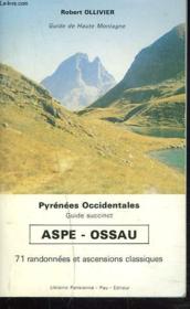 Pyrenees Occidentales. Aspe, Ossau. 71 Randonnees Classiques - Couverture - Format classique