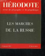 Herodote 54/55 Marches De La Russie - Couverture - Format classique
