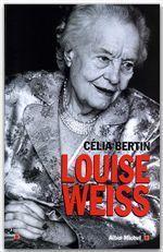 Louise Weiss - Couverture - Format classique