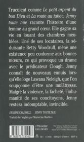 Jenny toute nue - 4ème de couverture - Format classique