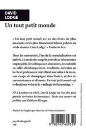 Un tout petit monde - 4ème de couverture - Format classique