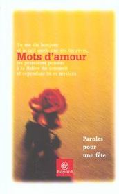 Mots D'Amour - Intérieur - Format classique