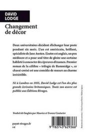 Changement de décor - Couverture - Format classique