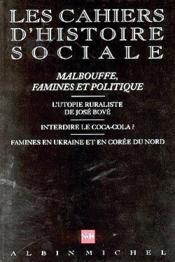 Cahiers d'histoire sociale N.14 ; malbouffe, famines et politique - Couverture - Format classique