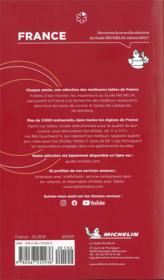 Guide rouge Michelin ; France (édition 2022) - 4ème de couverture - Format classique