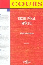 Droit Penal Special - Intérieur - Format classique