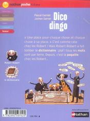 Dico dingo - 4ème de couverture - Format classique