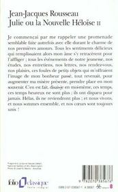 La nouvelle Héloïse t.2 - 4ème de couverture - Format classique