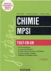 Chimie MPSI : tout-en-un (2e édition)  - Bruno Fosset - Frédéric Lahitète - Jean-Bernard Baudin 