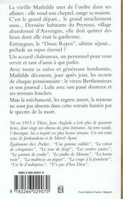 Le Tilleul Du Soir - 4ème de couverture - Format classique