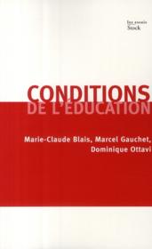 Conditions de l'éducation - Couverture - Format classique