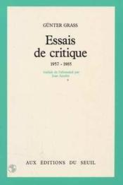 Essais de critique (1957-1985) - Couverture - Format classique