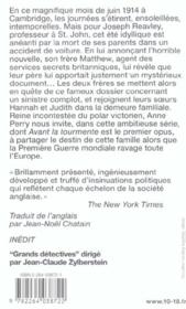 Avant la tourmente - 4ème de couverture - Format classique