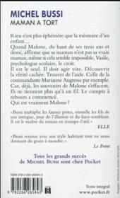 Maman a tort - 4ème de couverture - Format classique