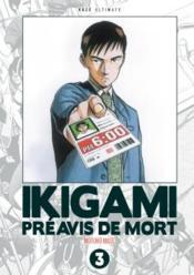 Ikigami t.3 - Couverture - Format classique