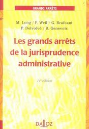 Les Grands Arrets De La Jurisprudence Administrative - Intérieur - Format classique