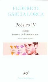 Poésies t.4 ; suites, sonetos de l'amour obscur - Intérieur - Format classique