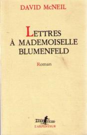 Lettres a mademoiselle blumenfeld - Couverture - Format classique