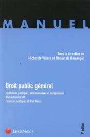 Droit public général  - Thibault De Berranger - Michel De Villiers 