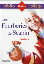 Les fourberies de Scapin, de Molière - Couverture - Format classique