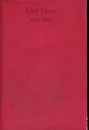 Karl Marx 1818/1968 - Couverture - Format classique