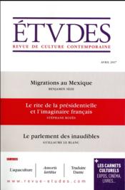 Revue études N.4237 ; avril 2017  - Revue Etudes 