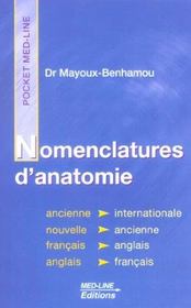 Nomenclature d'anatomie - Intérieur - Format classique