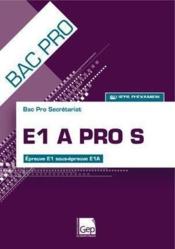 E1A pro S ; pochette de l'eleve (14e edition)