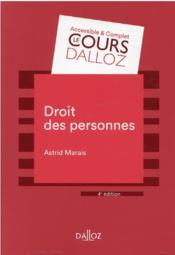 Droit des personnes  - Astrid Marais 