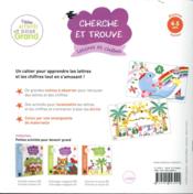Cherche et trouve lettres et chiffres ; MS - 4ème de couverture - Format classique