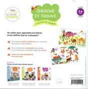 Cherche et trouve lettres et chiffres ; GS - 4ème de couverture - Format classique