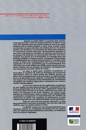 Plan gouvernemental de lutte contre les drogues illicites, le tabac et l'alcool (édition 2005-2008) - 4ème de couverture - Format classique