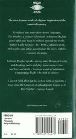 The prophet - 4ème de couverture - Format classique