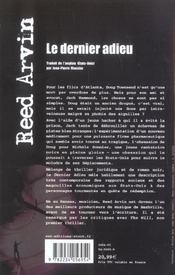 Le dernier adieu - 4ème de couverture - Format classique
